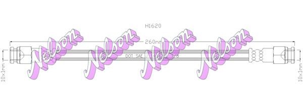 KAWE Brake hose Article number: H1620 cheaply
