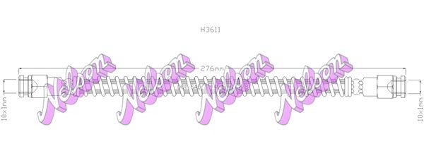 KAWE Brake hose Article number: H3611 cheaply