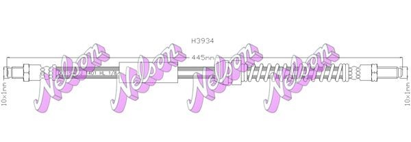 KAWE Brake hose Article number: H3934 cheaply