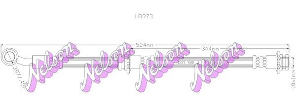 KAWE Brake hose Article number: H3973 cheaply