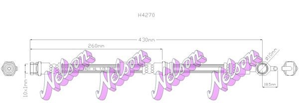 KAWE Brake hose Article number: H4270 cheaply