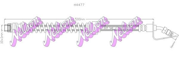 KAWE Brake hose Article number: H4477 cheaply