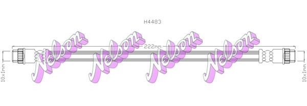 KAWE Brake hose Article number: H4483 cheaply