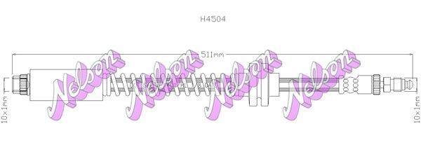 KAWE Brake hose Article number: H4504 cheaply