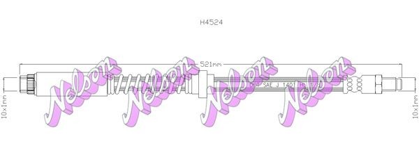 KAWE Brake hose Article number: H4524 cheaply