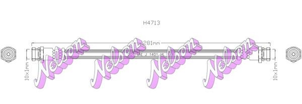 KAWE Brake hose Article number: H4713 cheaply