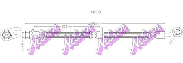 KAWE Brake hose Article number: H4838 cheaply