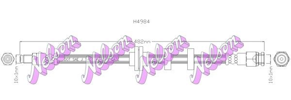 KAWE Brake hose Article number: H4984 cheaply