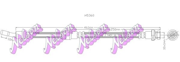 KAWE Brake hose Article number: H5360 cheaply