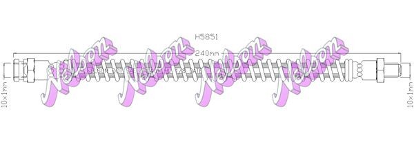 KAWE Brake hose Article number: H5851 cheaply