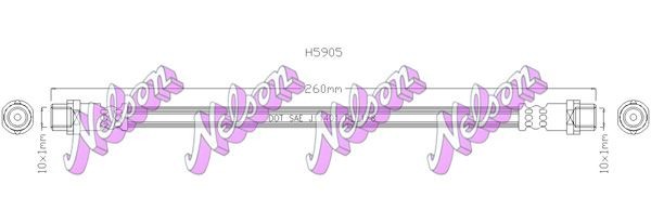 KAWE Brake hose Article number: H5905 cheaply