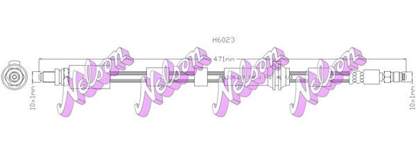 KAWE Brake hose Article number: H6023 cheaply
