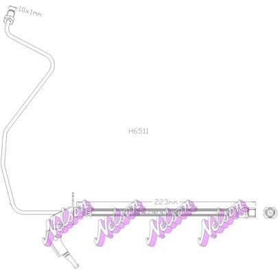 KAWE Brake hose Article number: H6511 cheaply
