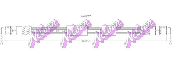 KAWE Brake hose Article number: H6877 cheaply