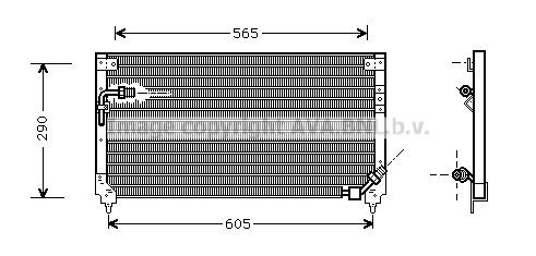 PRASCO Air conditioning condenser Article number: HD5098 cheaply