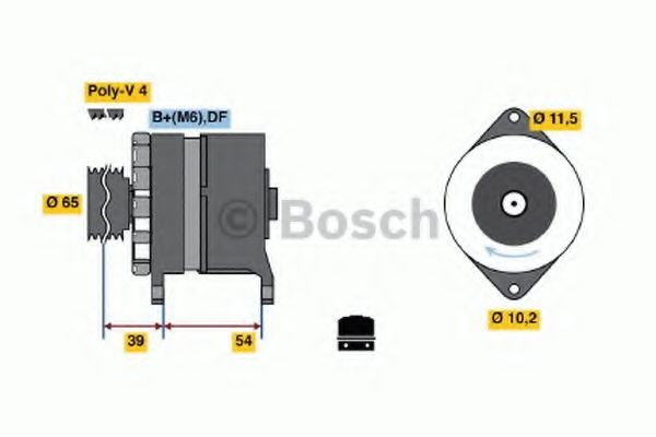 BOSCH Generaator Artikli number: 0 120 450 024 soodsalt