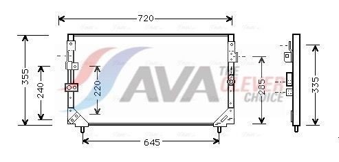 AVA COOLING SYSTEMS Air conditioning evaporator Article number: IVV133 cheaply