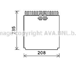 PRASCO Air conditioning evaporator Article number: IVV133 cheaply