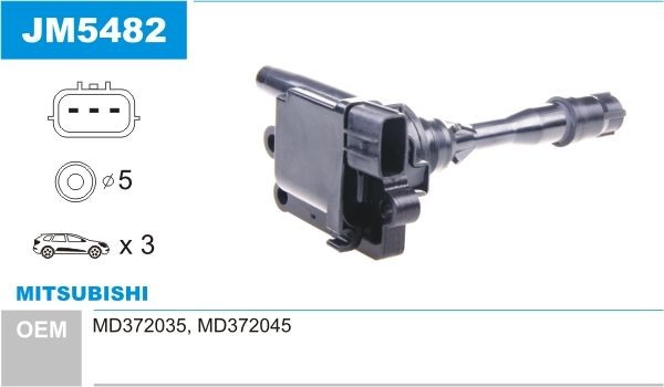 JANMOR Ignition coil Article number: JM5482 cheaply