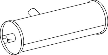 DINEX Middle- / End Silencer Article number: 50410 cheaply
