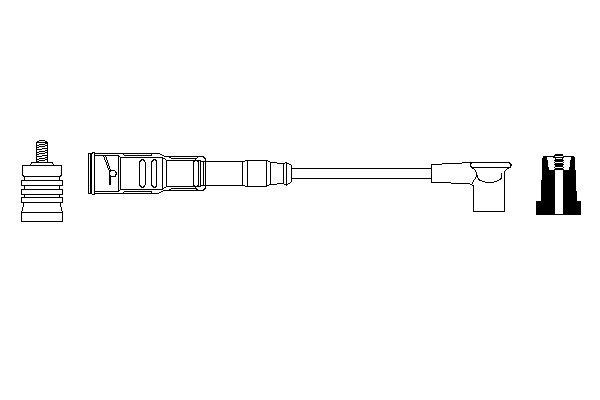 BOSCH Ignition lead Article number: 0 356 912 909 cheaply