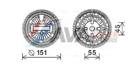 AVA COOLING SYSTEMS Intercooler Article number: KA4213 cheaply