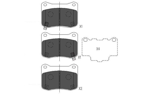 KAVO PARTS Brake pad set Article number: KBP-9114 cheaply
