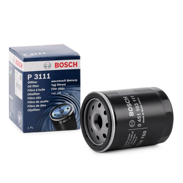 BOSCH Oil filter Article number: 0 451 103 111 cheaply