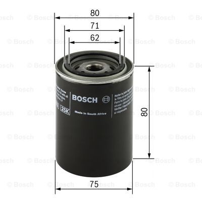 BOSCH Oil filter Article number: 0 451 103 271 cheaply