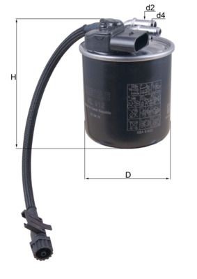 KNECHT Fuel filter Article number: KL 912 cheaply