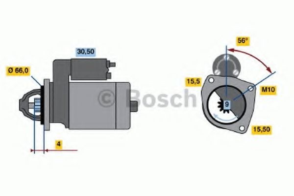 BOSCH Starter motor Article number: 0 986 018 860 cheaply
