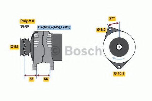 BOSCH Generator Varenummer: 0 986 041 431 billige