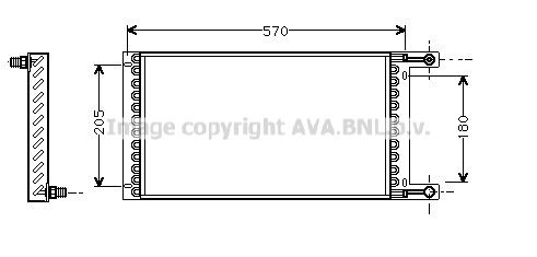 PRASCO Air conditioning condenser Article number: LC5060 cheaply