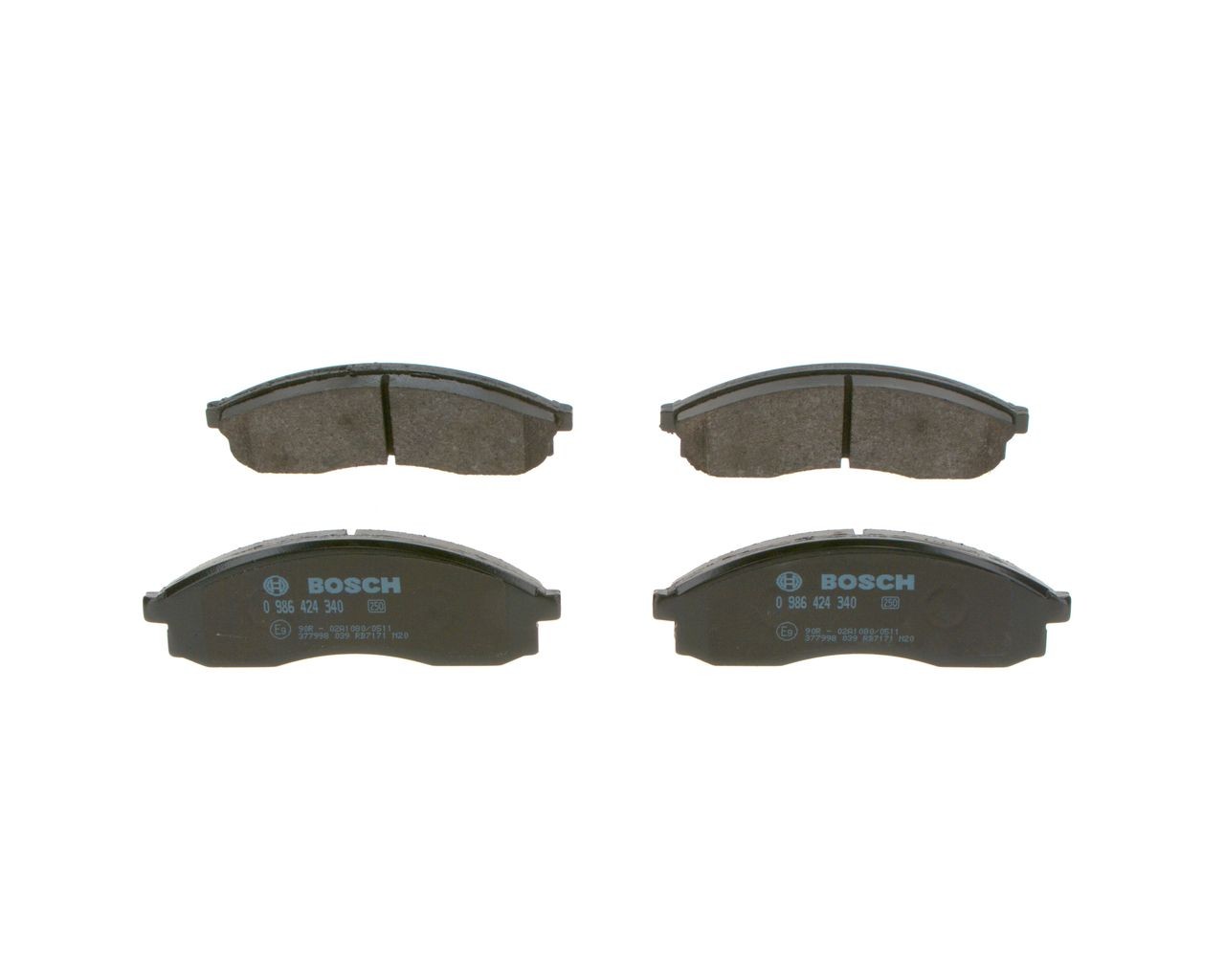BOSCH Brake pad set Article number: 0 986 424 340 cheaply