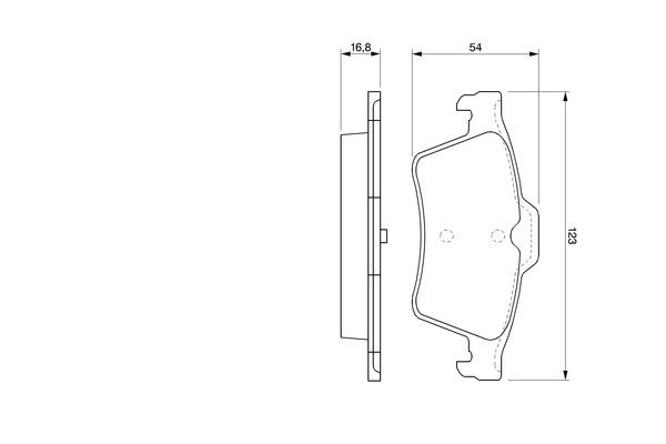 BOSCH Brake pad set Article number: 0 986 424 617 cheaply