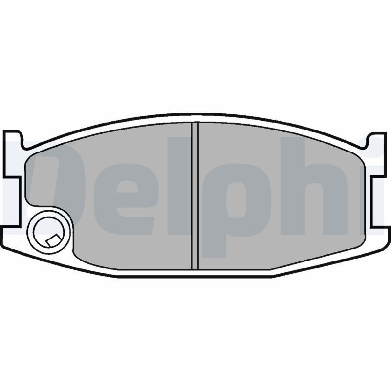 DELPHI Brake pad set Article number: LP183 cheaply