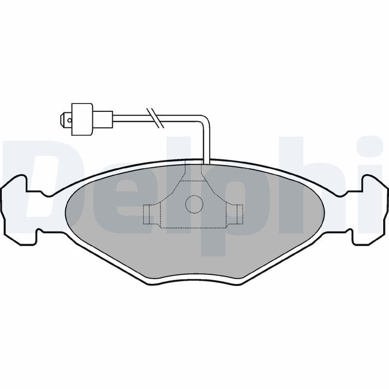 DELPHI Brake pad set Article number: LP212 cheaply