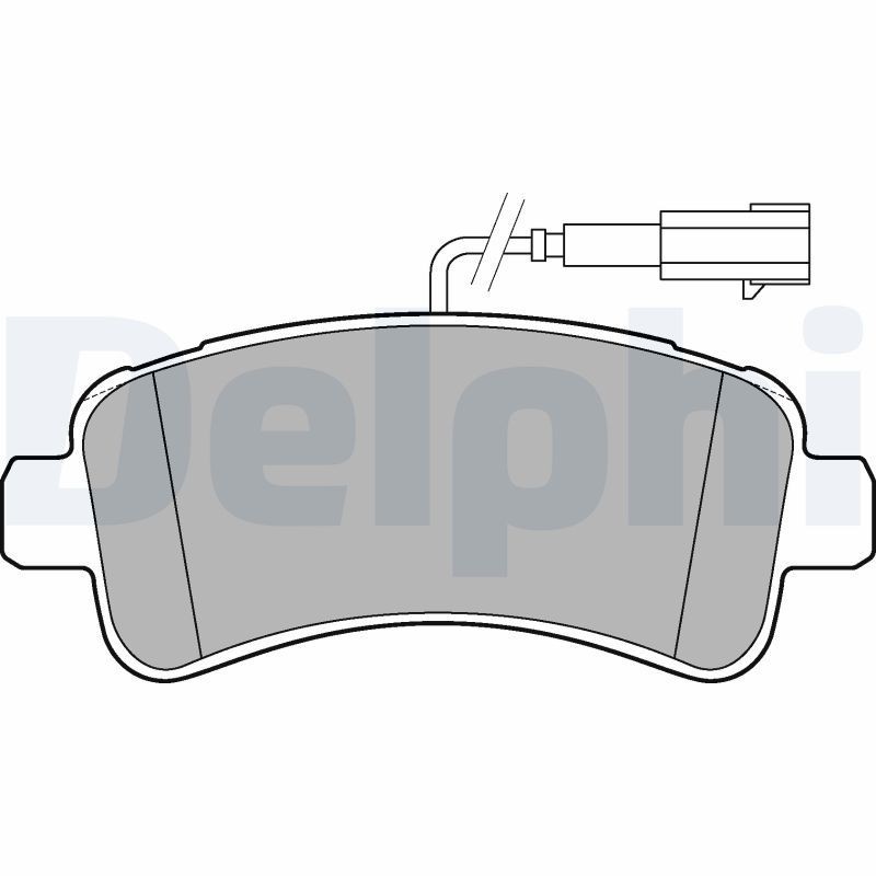 DELPHI Brake pad set Article number: LP3185 cheaply
