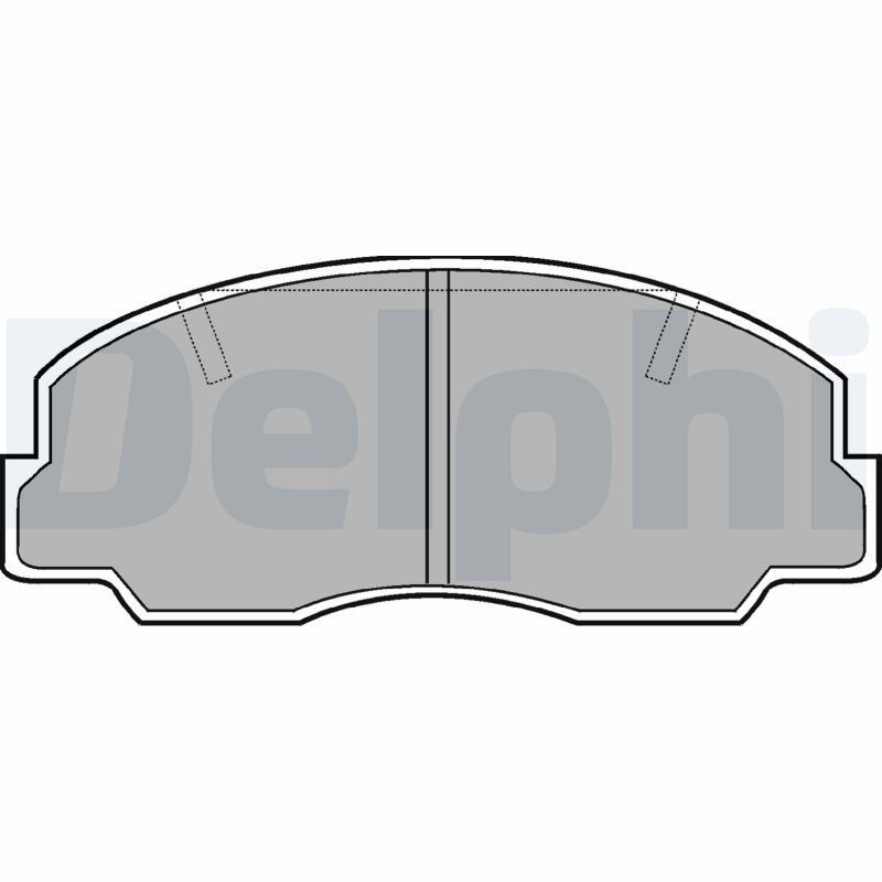DELPHI Brake pad set Article number: LP375 cheaply