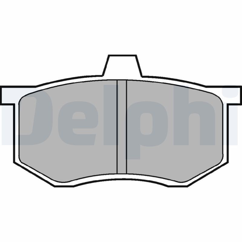 DELPHI Brake pad set Article number: LP494 cheaply