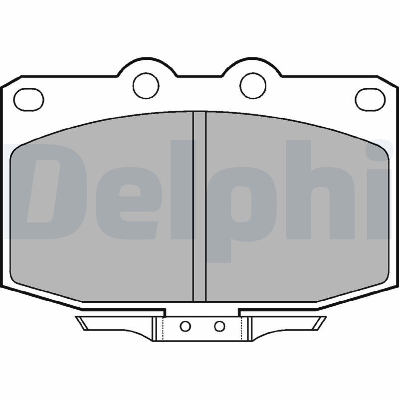 DELPHI Brake pad set Article number: LP621 cheaply