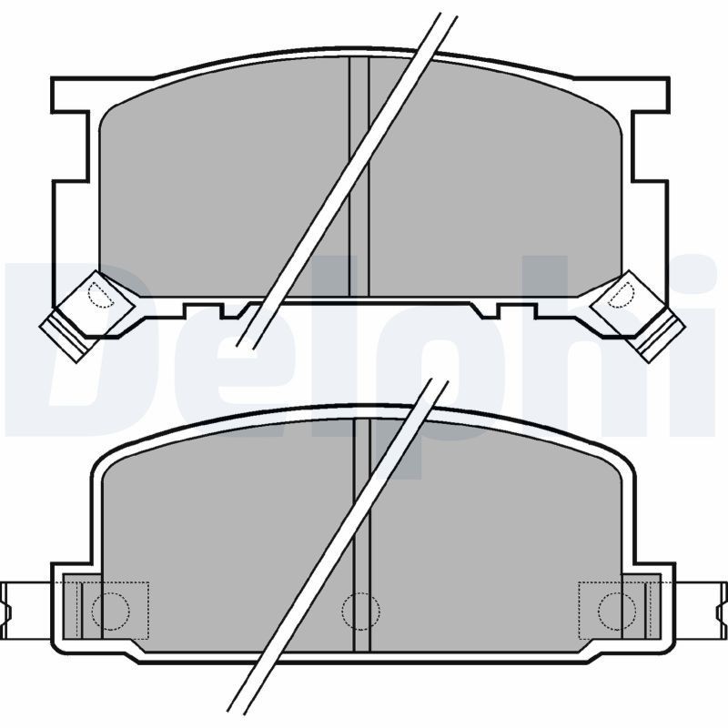 DELPHI Brake pad set Article number: LP634 cheaply