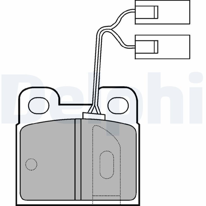 DELPHI Brake pad set Article number: LP824 cheaply