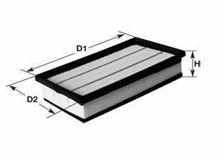 CLEAN FILTER Air filter Article number: MA1135 cheaply