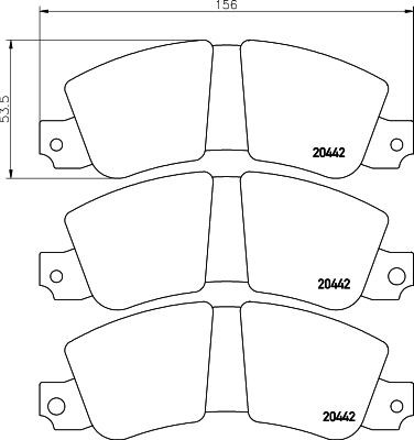 MINTEX Brake pad set Article number: MDB1111 cheaply