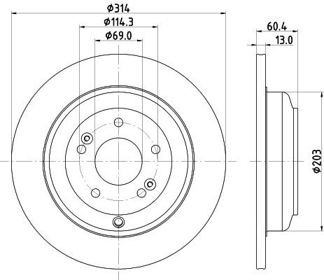 MINTEX Brake disc Article number: MDC2659 cheaply