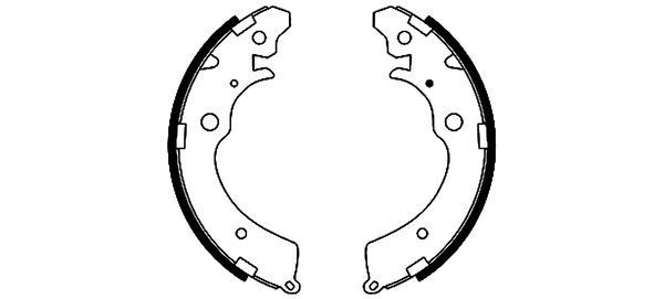 MINTEX Brake Shoe Set Article number: MFR376 cheaply