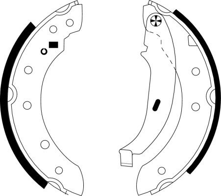MINTEX Brake Shoe Set Article number: MFR400 cheaply
