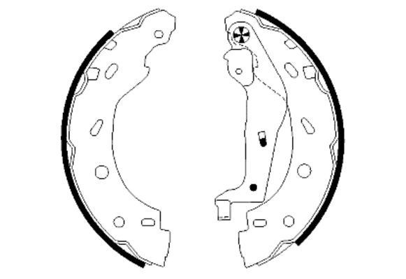 MINTEX Brake Shoe Set Article number: MFR484 cheaply