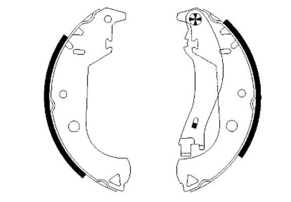MINTEX Brake Shoe Set Article number: MFR515 cheaply